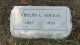 Headstone of Adolph C. Hirsch, Morgan Cemetery (Cinnaminson, NJ)
