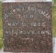 Closeup of Joseph A. Sherman memorial on Sherman obelisk, Budd Cemetery (Cambria Center, NY)