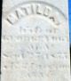 Headstone of Matilda Vogt, closeup, Witmer Cemetery (Town of Niagara, NY)