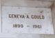 Memorial marker of Geneva A. Gould, Saint Joseph City Cemetery (Saint Joseph, MI)