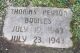 Headstone of Thomas Peyton Bowles, Prospect Lawn Cemetery (Hamburg, NY)