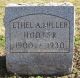 Headstone of Ethel A. Miller Hooter, North Ridge Cemetery (Cambria, NY)