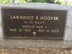 Military grave marker of Lawrence R. Hooter, North Ridge Cemetery (Cambria, NY)