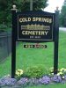 Cold Springs Cemetery sign, Lockport NY