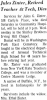 Jules Zinter, Retired Teacher At Tech, Dies (Indianapolis Star, 25 Jan 1971, page 13)
