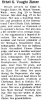 Obituary of Ethel G. Zinter (Indianapolis Star, 5 Sep 1987, page D6)