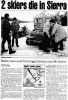 2 skiers die in Sierra (Reno Gazette-Journal, 26 Jan 1992, page 1)