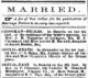 Marriage announcement of Cassius W. Gould and Sarah M. Page (Batavia Spirit of the Times, 10 Aug 1872, page 3)