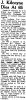 Death notice of Joseph M. Kilcoyne (Lockport Union-Sun & Journal, 18 Feb 1971, page 17) Death notice of Joseph M. Kilcoyne (Lockport Union-Sun & Journal, 18 Feb 1971, page 17)