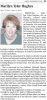 Obituary of Marilyn Tyler Hughes (Racine Journal Times, 20 Nov 2022, page B3)