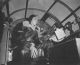 Gordon Voght in the gunner's compartment of a US Army Air Force plane (photo 2 of 2)